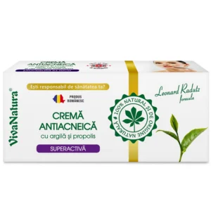 crema antiacneica cu argila si propolis 20 ml vivanatura 2157