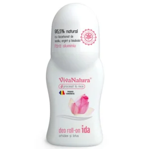deo roll on natural cu orhidee si lotus ida 50 ml vivanatura 1273