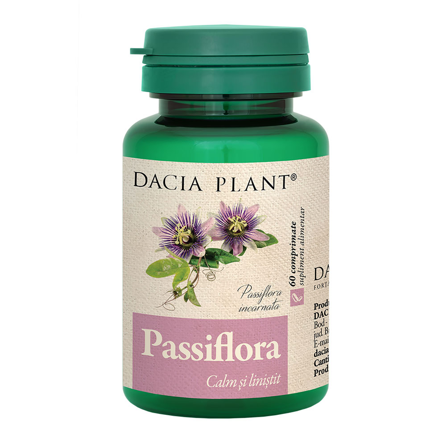 passiflora 60 comprimate dacia plant 100 passiflora 60 comprimate dacia plant 100