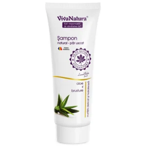 sampon pentru par uscat cu aloe si brusture 250 ml vivanatura 7776